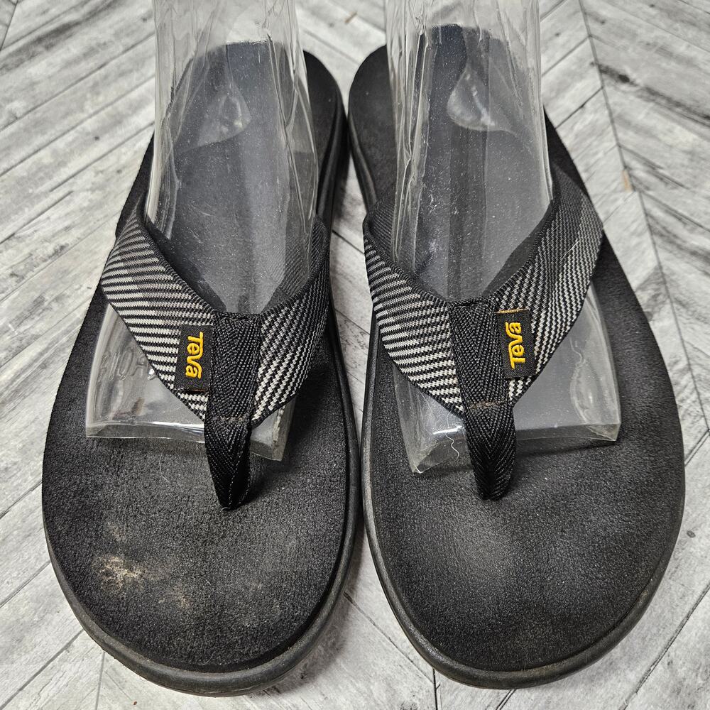 Teva Voya Flip Flops Mens 10 Black